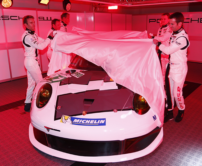 Unveiling of 2013 Porsche 911 RSR