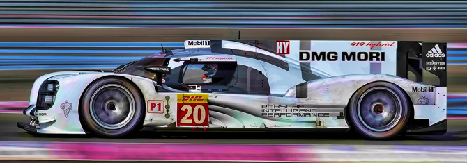 Pual Ricard driving the Porche 919 Hybrid